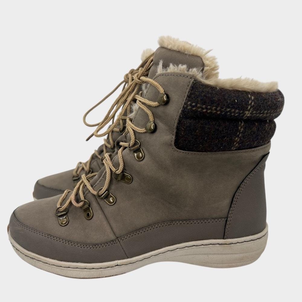 Aetrex Leather Upper Womens Size 8.5 Winter Boots Style BB286 Great Condition! - Picture 2 of 7